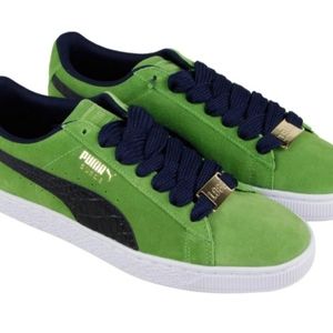 Puma Green and Black Sneakers